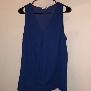 Sheer blue top